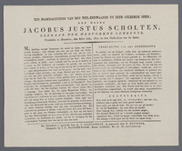 KG 08018
<br/>
Portret J.J. Scholten met grafmonument
<br/>
<em>Sluyter, Dirk (1790-1852)</em>